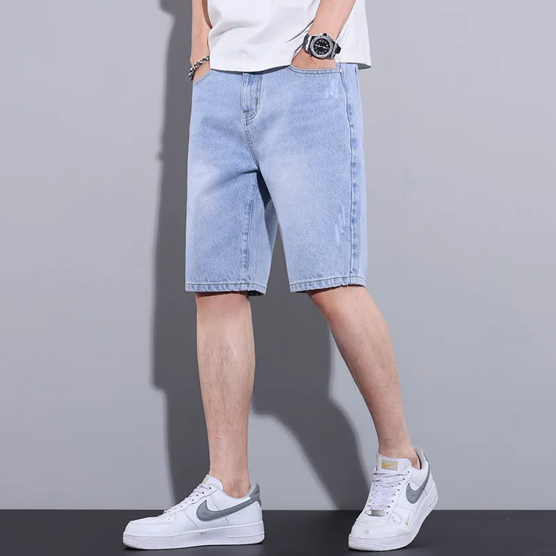 【dme】 Denim Shorts Men's Sky Blue-3