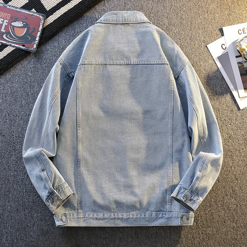 【dme】 Denim Jacket Unisex Light Blue-1