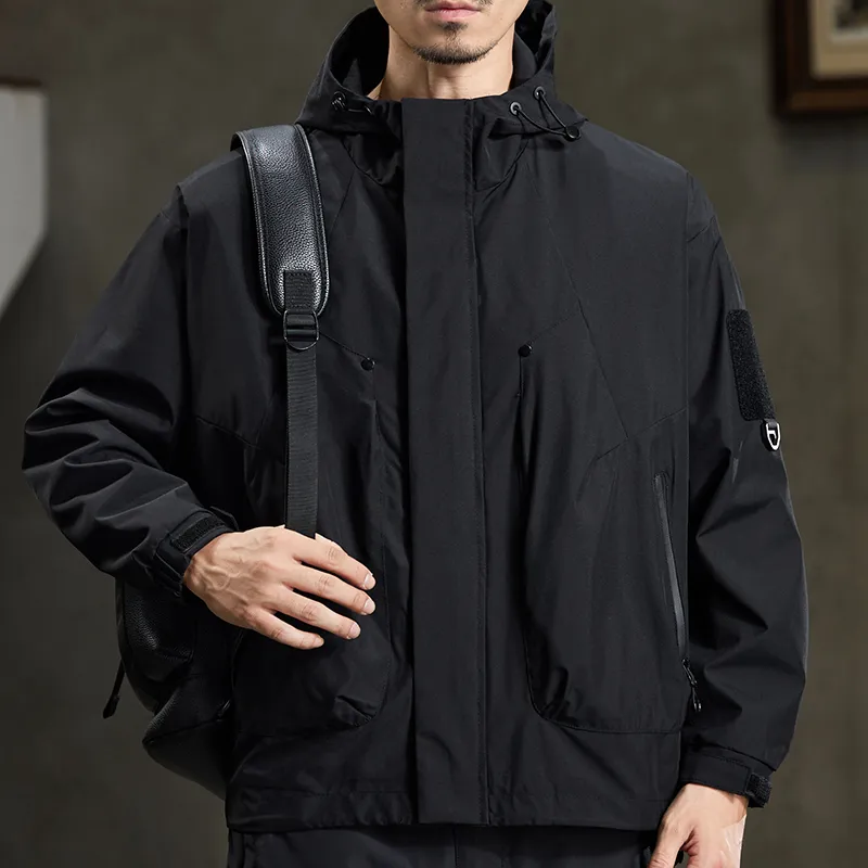 【dme】 Water Resistant Windproof Quick Drying Cold Resistant Windbreaker Jacket Unisex-2