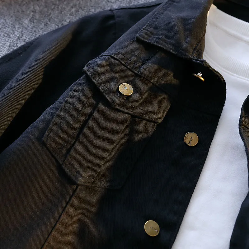 【dme】 Denim Jacket Unisex Black-5