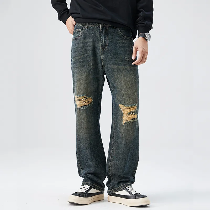 【dme】 Jeans Unisex Retro Nostalgic Blue-3