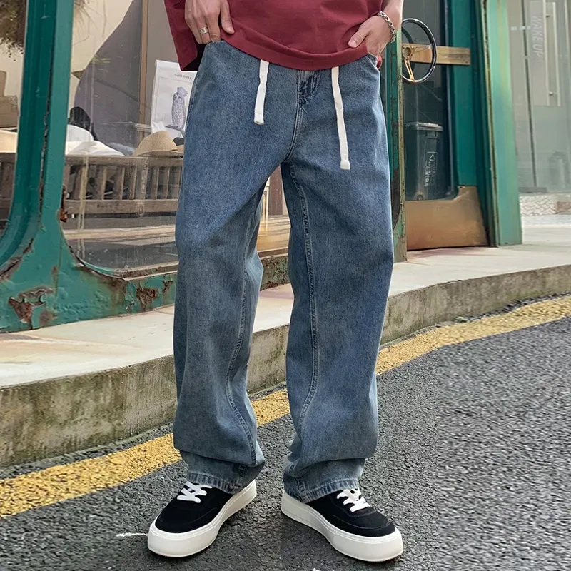 【dme】 Jeans Men's Dark Washed Color-2