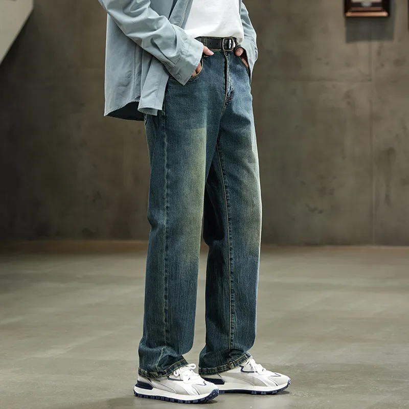【dme】 Jeans Men's Natural Pu-Erh Blue-2
