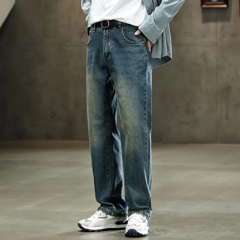 【dme】 Jeans Men's Natural Pu-Erh Blue-1