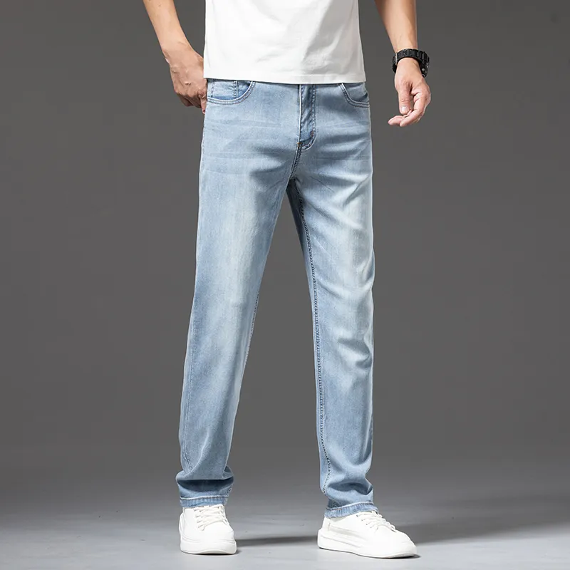 【dme】 Jeans Unisex Ice Silk Blue-4