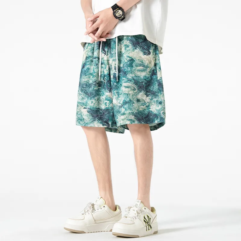 【dme】 Casual Shorts Unisex Sri Lanka Green-6