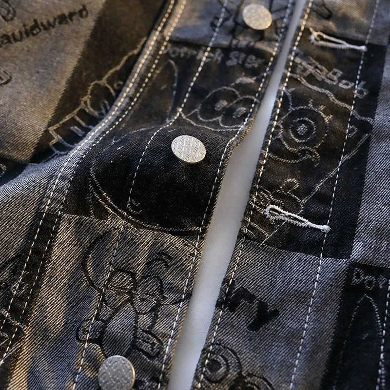 【dme】 Denim Jacket Unisex Black-5