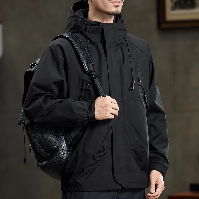 【dme】 Water Resistant Windproof Quick Drying Insulated For Cold Weather Windbreaker Jacket Unisex-3