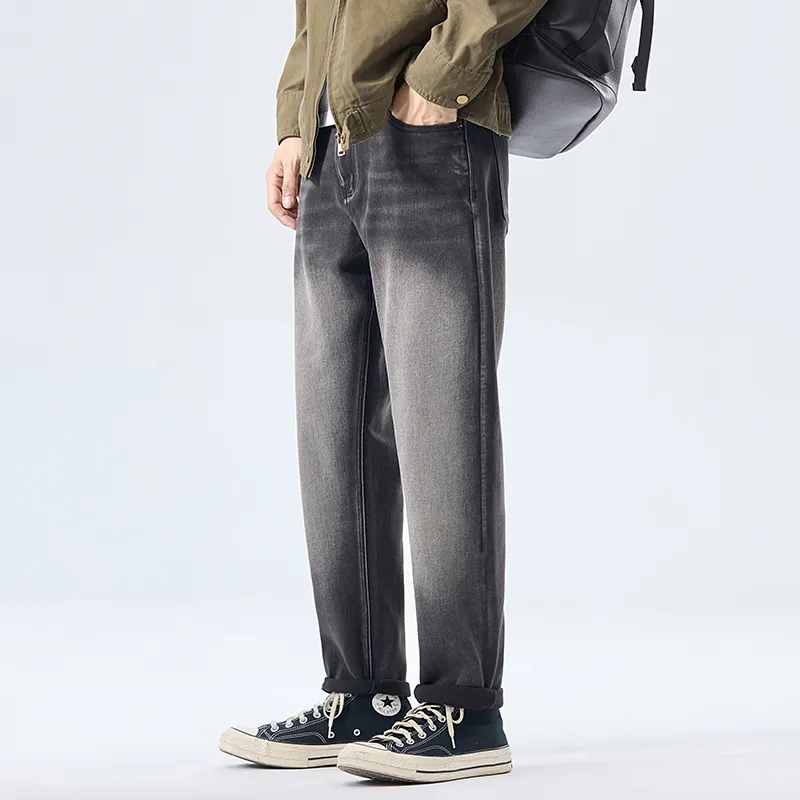 【dme】 Jeans Unisex Charcoal Black-6