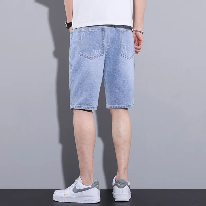 【dme】 Denim Shorts Men's Sky Blue-6