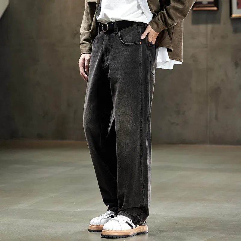 【dme】 Jeans Men's Vintage Black-4