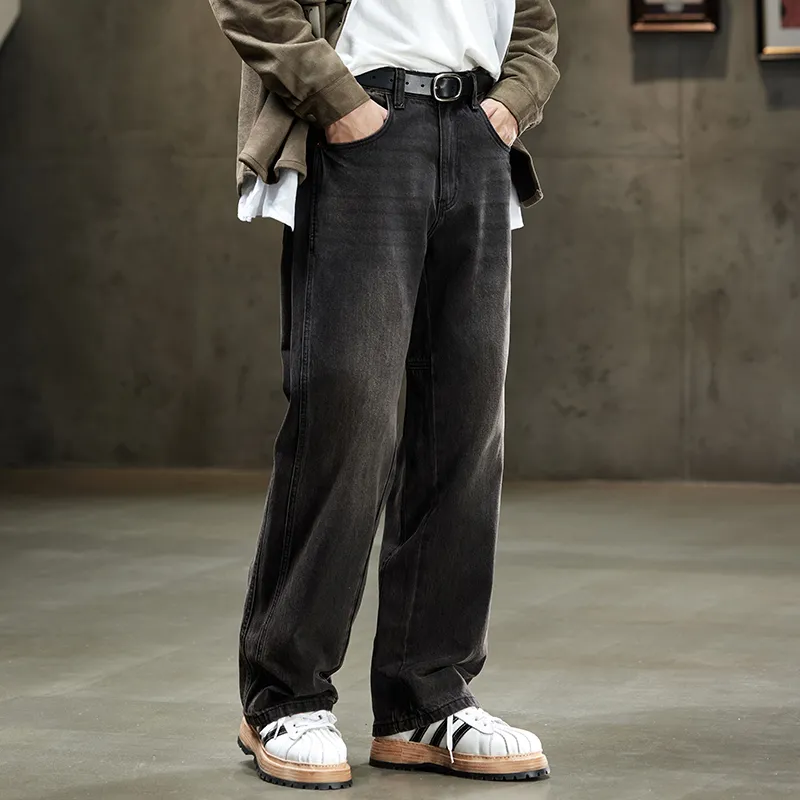 【dme】 Jeans Men's Vintage Black-2