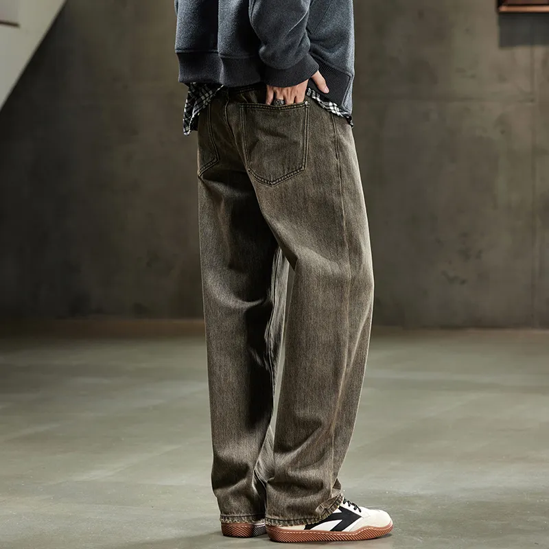 Dme Jeans Men Camel Brown-5
