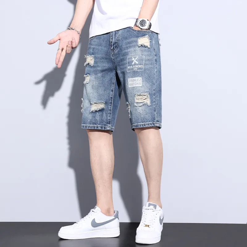 Dme Denim Shorts Men Blue-3