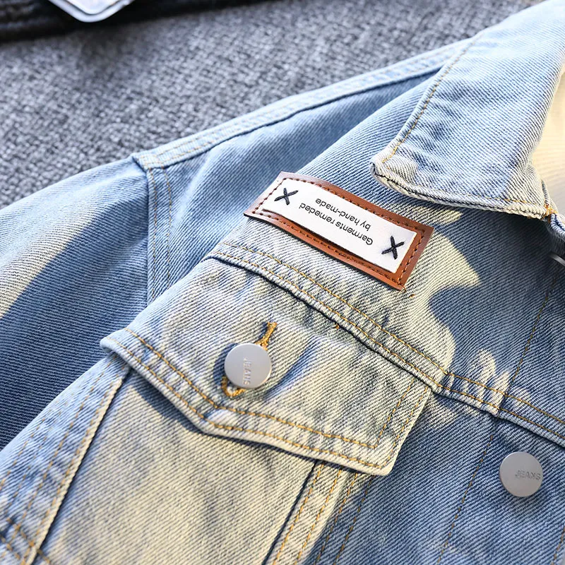 【dme】 Denim Jacket Unisex Light Blue-4