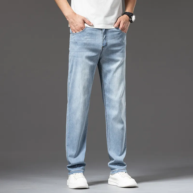 【dme】 Jeans Unisex Ice Silk Blue-2