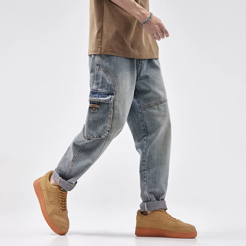 【dme】 Jeans Unisex Vintage Blue-4