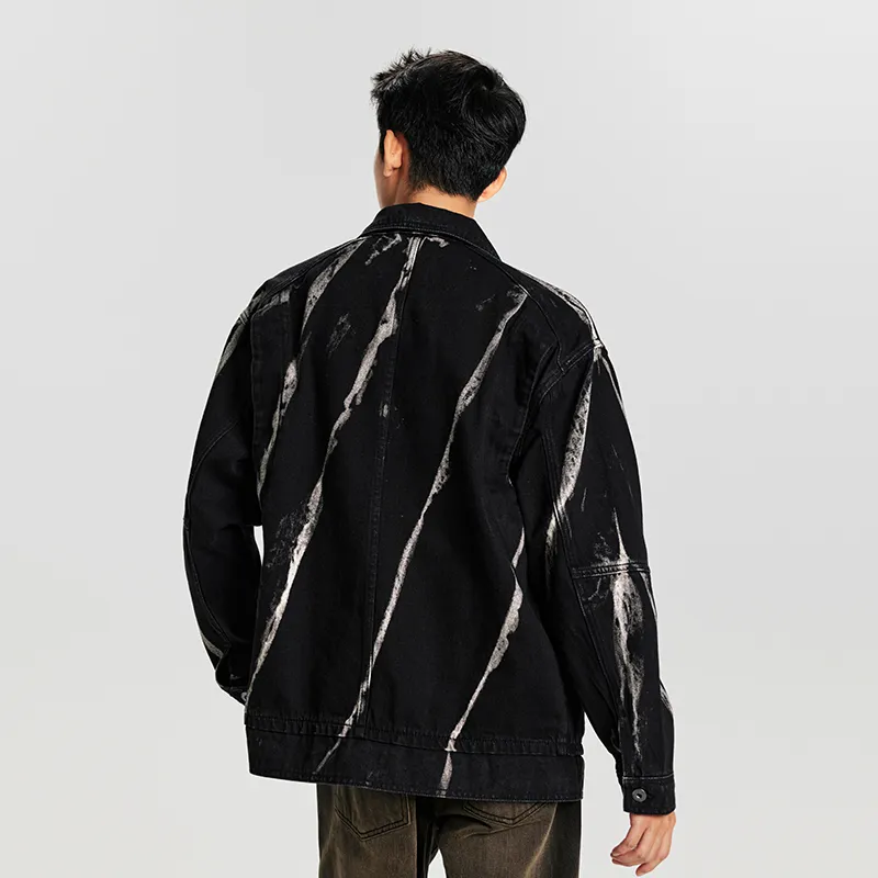 【dme】 Denim Jacket Unisex Black-1