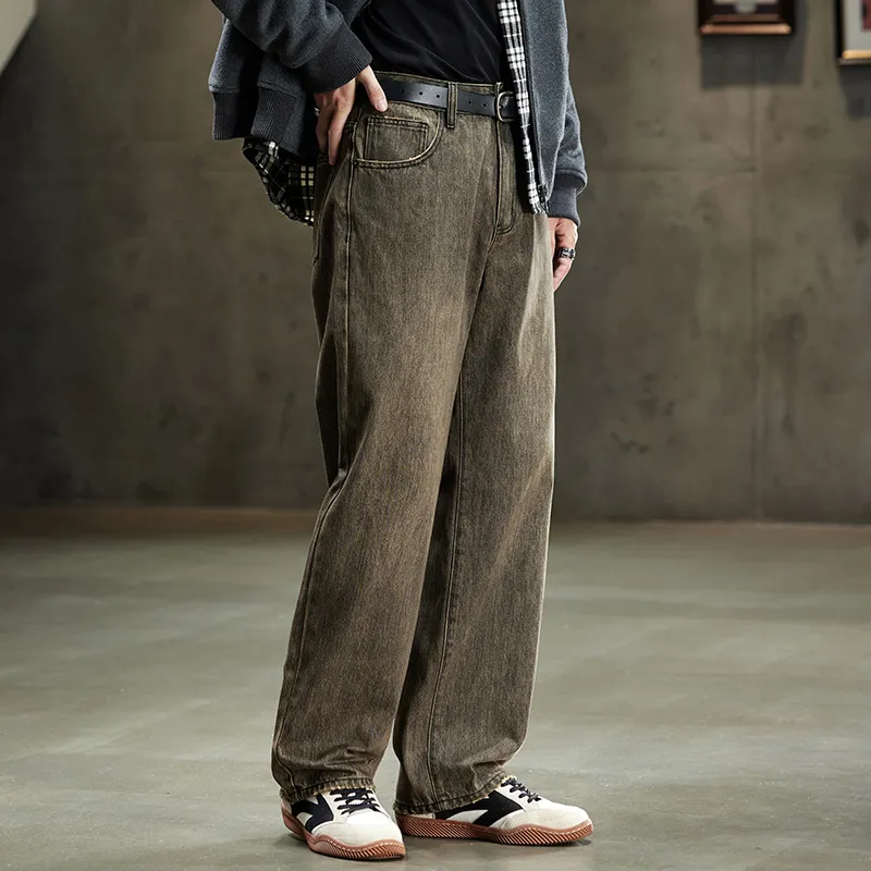 Dme Jeans Men Camel Brown-3