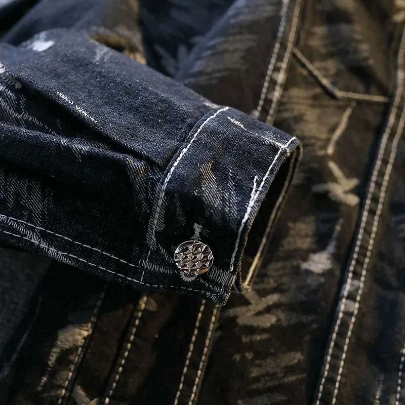 【dme】 Denim Jacket Unisex Black-6