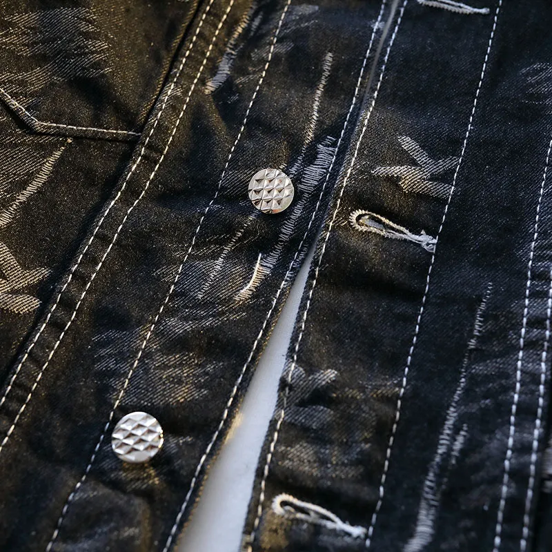 【dme】 Denim Jacket Unisex Black-5