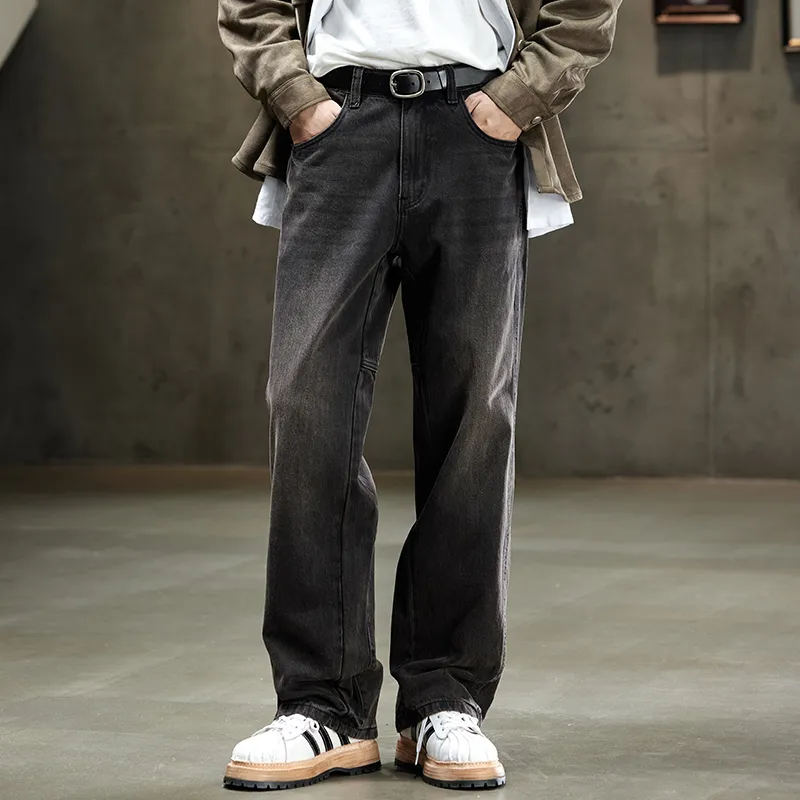 【dme】 Jeans Men's Vintage Black-3