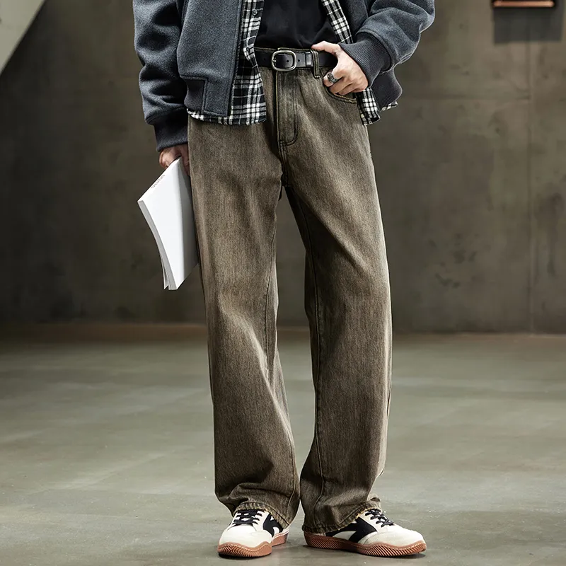Dme Jeans Men Camel Brown-4