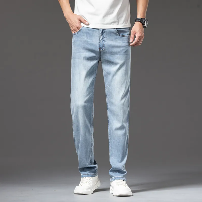 【dme】 Jeans Unisex Ice Silk Blue-3