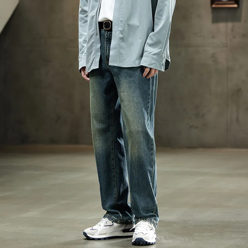 【dme】 Jeans Men's Natural Pu-Erh Blue-3