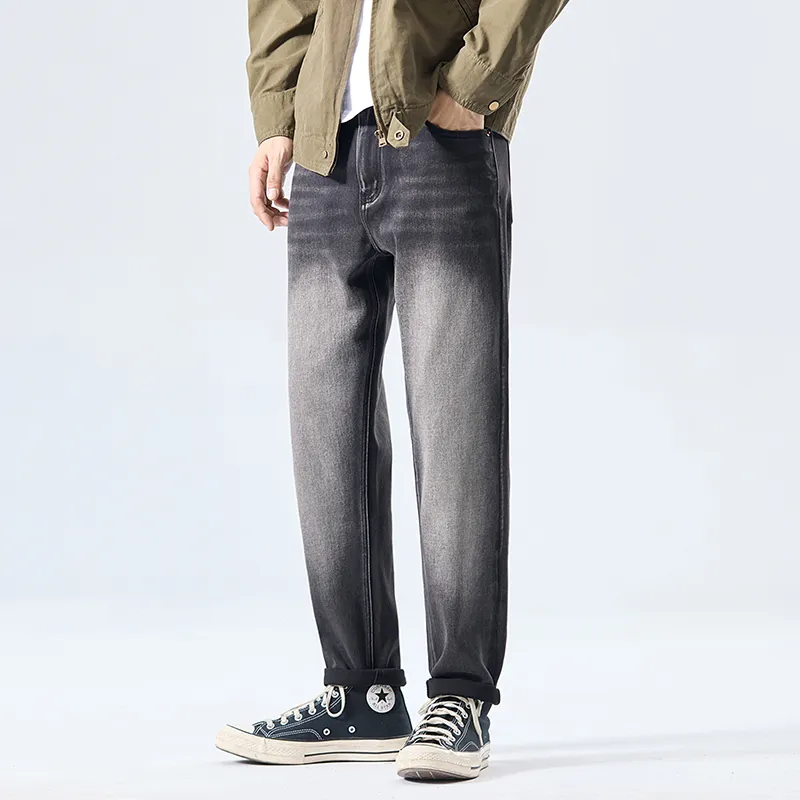 【dme】 Jeans Unisex Charcoal Black-3