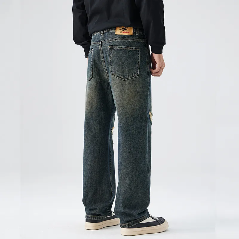 【dme】 Jeans Unisex Retro Nostalgic Blue-1