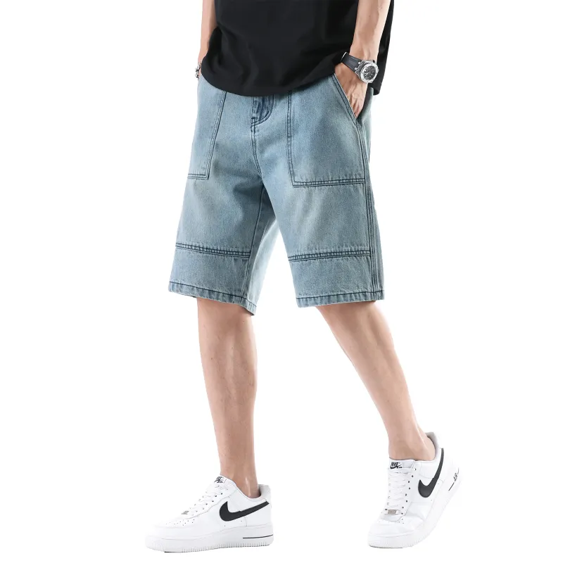 Lind Erki Denim Shorts Unisex Blue-2