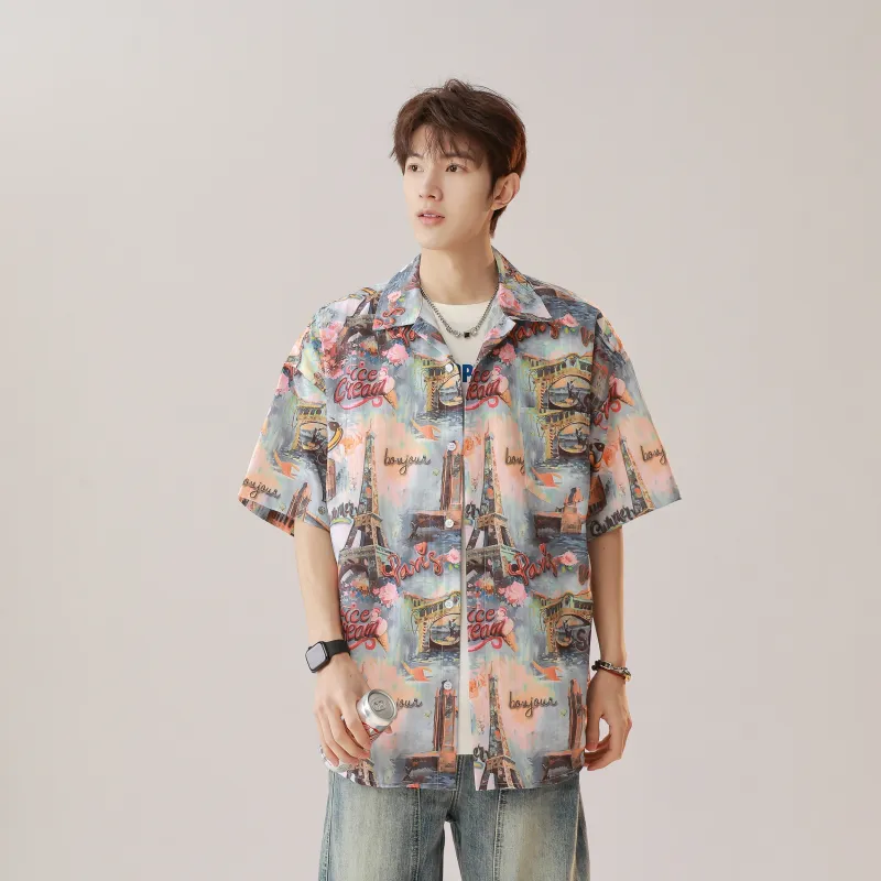 Lind Erki Shirts Unisex Paris Blue-3
