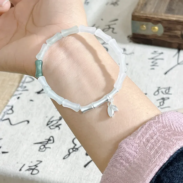 QIANYINGXIANG Tianshan Jade Bracelets Unisex-3
