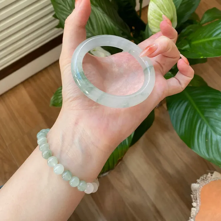 QIANYINGXIANG Tianshan Jade Bangles Women's-5