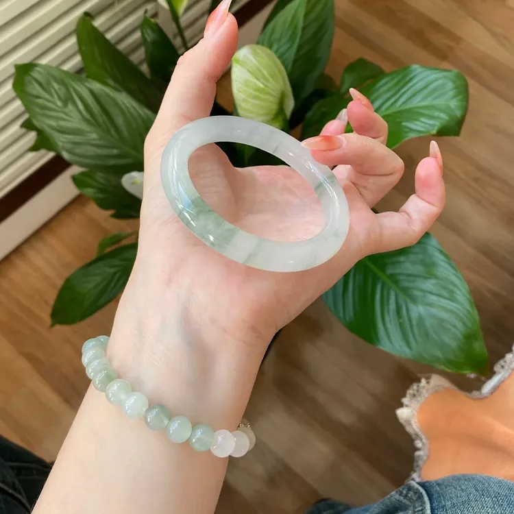 QIANYINGXIANG Tianshan Jade Bangles Women's-3