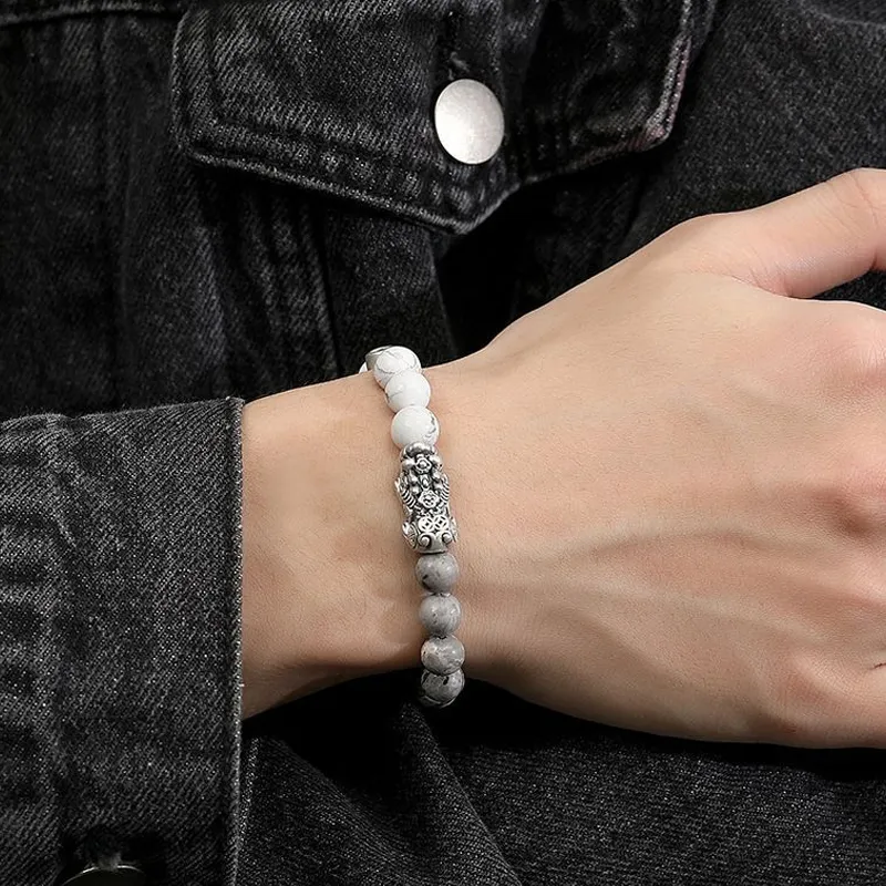 Zhou Jifeng Map Stone Bracelets Unisex-5
