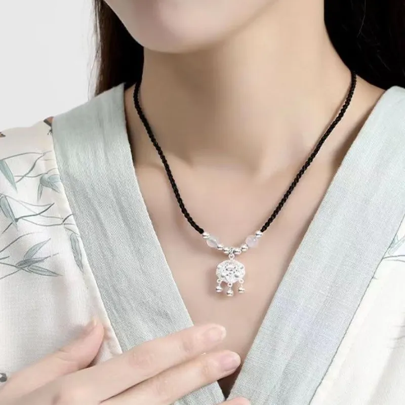 Zhou Jifeng 999 Fine Silver Necklaces Unisex-3