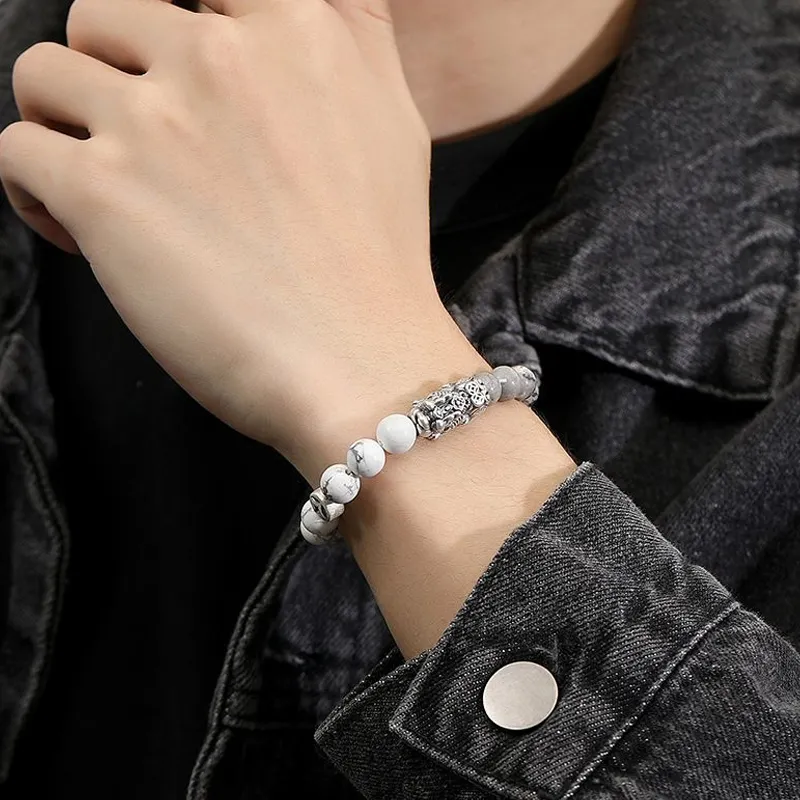 Zhou Jifeng Map Stone Bracelets Unisex-6