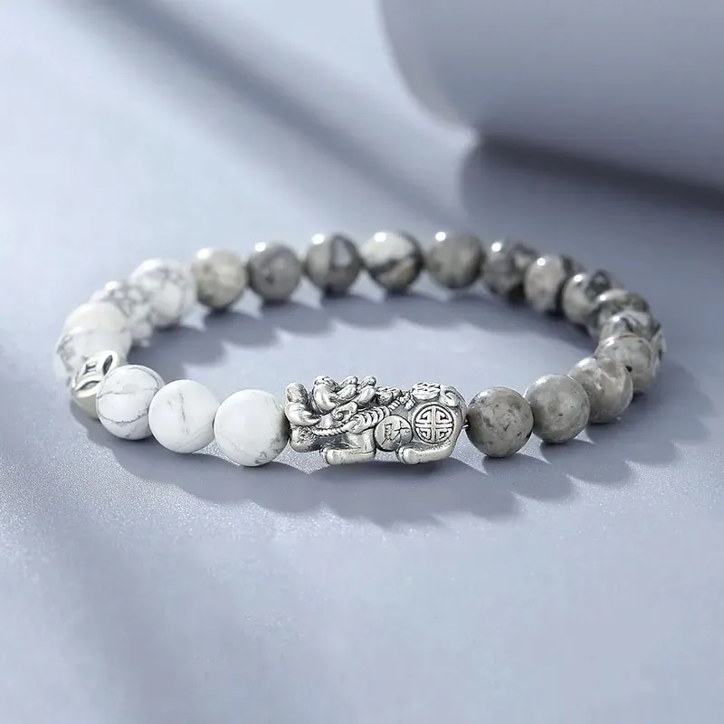 Zhou Jifeng Map Stone Bracelets Unisex-4