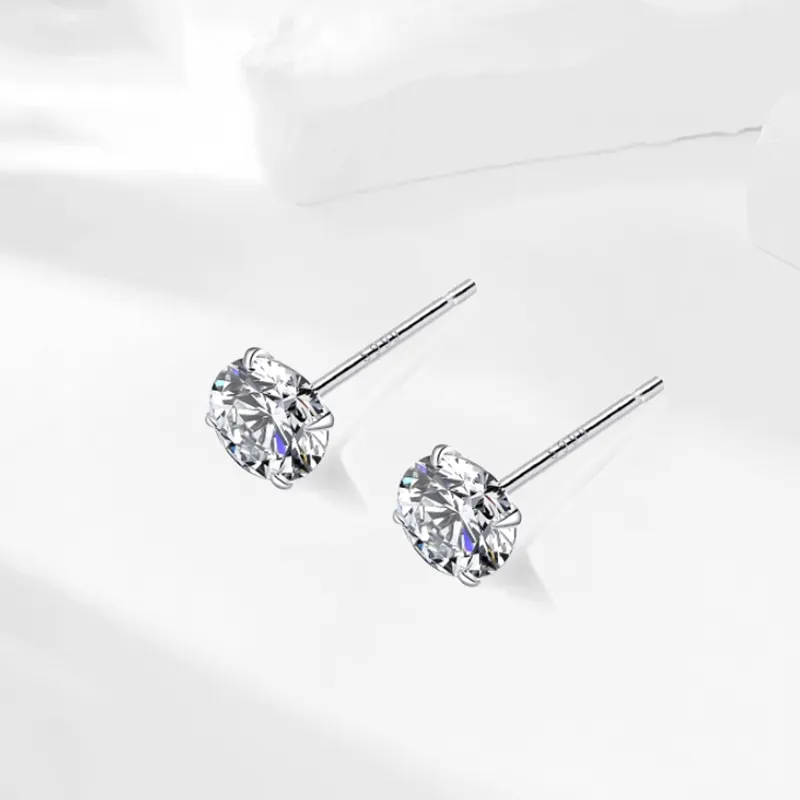 Zhou Jifeng S925 Silver Stud Earrings Women's-2