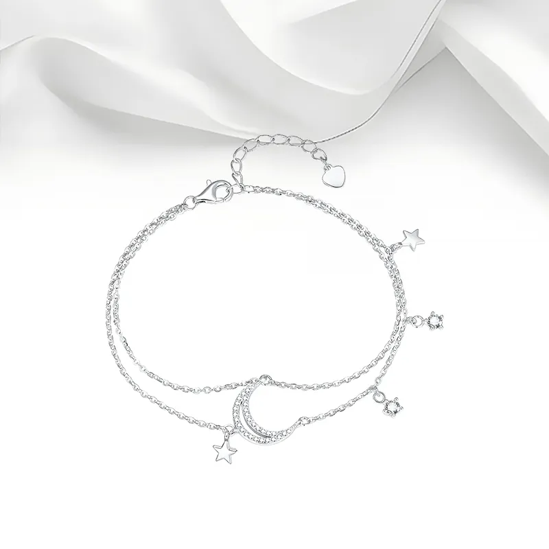 Zhou Jifeng Good Luck S925 Silver Bracelets Women's-1