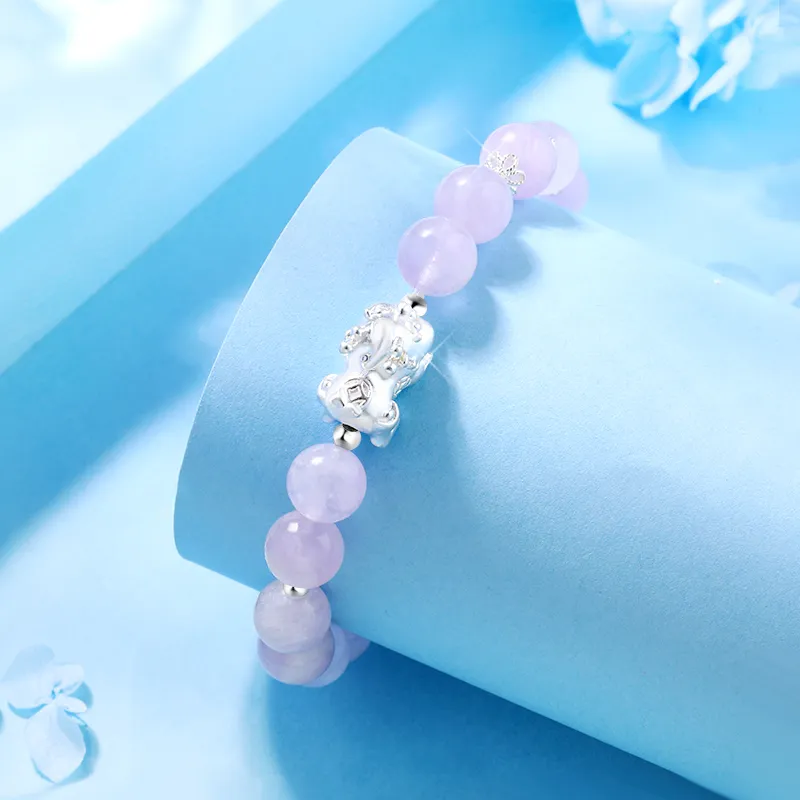 Zhou Jifeng Chalcedony Jade Beaded Bracelet Women's-2