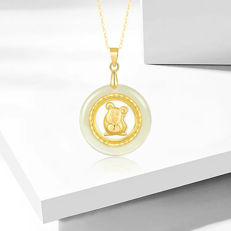 Zhou Jifeng Necklaces Green Jade Women's-1