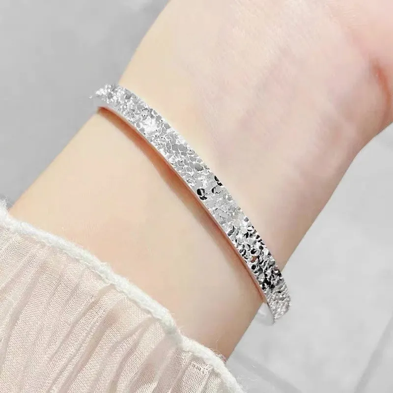 Zhou Jifeng 999 Fine Silver Bangles Women's-4