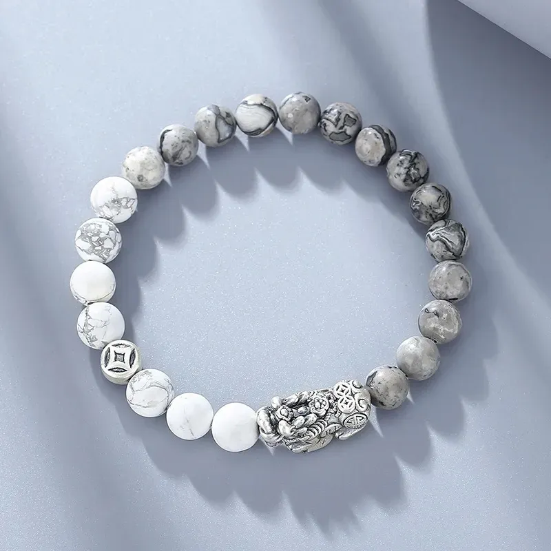 Zhou Jifeng Map Stone Bracelets Unisex-1