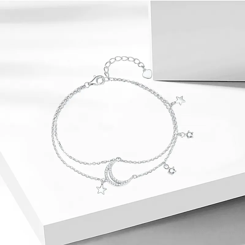 Zhou Jifeng Good Luck S925 Silver Bracelets Women's-2