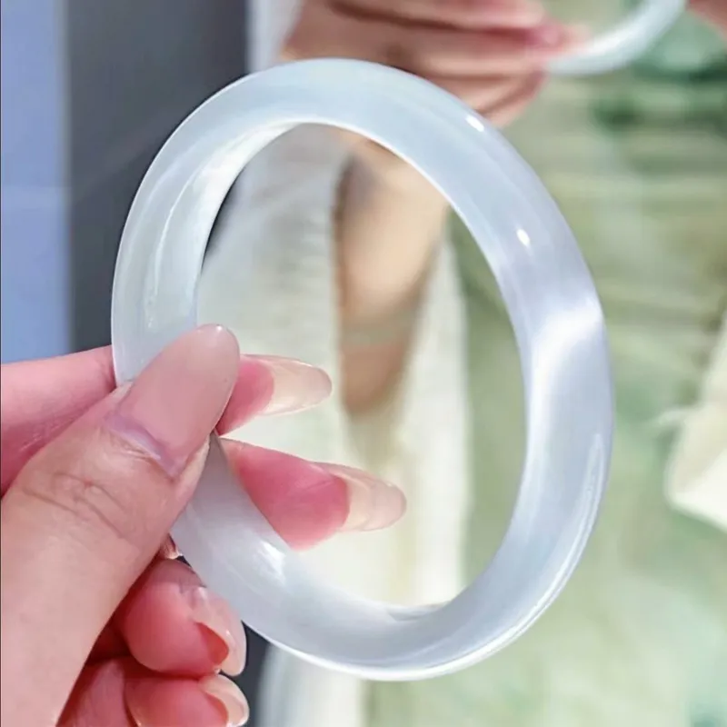 Zhou Jifeng Artificial Glass Cat's Eye Bangles Women's-5