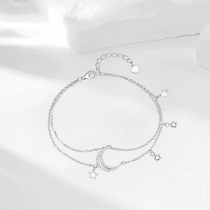 Zhou Jifeng Good Luck S925 Silver Bracelets Women's-3