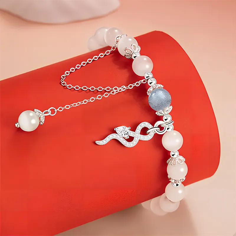 Zhou Jifeng Glass Cat Eye Bracelets Women's-3